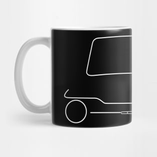 Hillman Imp Mark III outline graphic (white) Mug